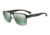 Armani EA2066 Sunglasses 30016R-57 - Matte Black Frame, Light Green Mirror Petrol Lenses