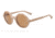 Armani EA4011 Sunglasses 509573-45 - Wood Matte Beige Frame, Brown Lenses