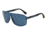 Armani EA4029 Sunglasses 525280-64 - Blue Rubber Frame, Dark Blue Lenses
