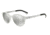 Armani EA4045 Sunglasses 53446G-51 - Matte White Frame, Light Grey Mirror Silver Lenses