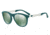 Armani EA4084 Sunglasses 55586R-56 - Matte Petroleum Frame, Green Mirror Gold Lenses