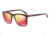Armani EA4105F Sunglasses 55986Q-53 - Matte Bordeaux On Bordeaux Frame, Red Multilayer Lenses