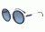Armani EA4106 Sunglasses 56128F-51 - Opal Blue Frame, Blue Gradient Lenses