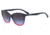 Armani EA4110 Sunglasses 56334Q-55 - Violet/blue/strawberry Frame, Violet Gradient Grey Lenses