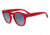Armani EA4113F Sunglasses 56624L-51 - Red Frame, Grey Gradient Blue Lenses