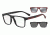 Armani EA4115 Sunglasses 50421W-54 - Matte Black Frame, Clear Lenses