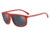 Armani EA4118 Sunglasses 56906G-59 - Red Rubber Frame, Grey Mirror Black Lenses