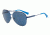 Armani Exchange AX2020S Single Vision Prescription Sunglasses AX2020S-609580-60 - Lens Diameter 60 mm, Frame Color Matte Blue