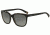 Armani Exchange AX4031F Sunglasses 184011-55 - Black/dk Grey Transparent Frame, Grey Gradient Lenses