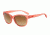 Armani Exchange AX4044S Sunglasses 816413-55 - Transparnt Coral Frame, Brown Gradient Lenses