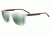 Armani Exchange AX4070SF Sunglasses 82356R-58 - Transparent Grystal Frame, Light Green Mirror Petrol Lenses