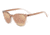 Armani Exchange AX4077S Sunglasses 82574Z-55 - Transp Tundra/Transp Rose Frame, Grey Mirror Rose Gold Lenses