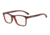 Arnette AKAW AN7125 Progressive Prescription Eyeglasses, 50mm, Matte Transparent Bordeaux, AN7125-2470-50-PRO