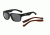 Arnette D Street Sunglasses, Fuzzy Black &amp; Fuzzy Havana Frame, Grey Polarized Lens-AN4211-03