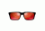 Arnette D Street Sunglasses, Fuzzy Black &amp; Fuzzy Red Frame, Red Mirror Lens-AN4211-01