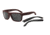 Arnette Dropout Sunglasses, Fuzzy Burgundy &amp; Matte Black Frame, Grey Lens-AN4176-24