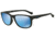 Arnette STRAIGHT CUT AN4214 Sunglasses 01/55-58 - Matte Black Frame, Mirror Blue Lenses