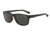 Arnette STRAIGHT CUT AN4214 Sunglasses 231287-58 - Matte Black On Opal Red Frame, Grey Lenses