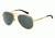 Arnette Trooper Sunglasses, Polished Gold Frame, Grey/Green Lens AN3065-02