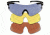 Beretta Trident Shooting Glasses , Yellow/Red/Blue Smoke OC7000010009
