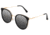 Bertha Brielle Polarized Sunglasses - Women's, Black/Black, One Size, BRSBR040BK