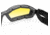 Bobster Bala Goggles, Matte Blk, Anti-fog Yellow, Z87 BBAL001Y