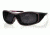 Bobster ZOE Sunglasses - Black/Purple Frame, Anti-Fog Smoked BZOE401