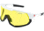 Bobster Freewheel Sunglasess - Matte White/gloss Black Frame W/ Smoke Black Red Revo/yellow/clear Lenses - BFRE01