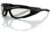 Bobster Low Rider Sunglass, Black Frame, Clear Lenses, ELR001C