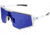 Bobster Sprocket Sunglasses - Crystal Clear Frame W/ Blue Mirror Lens - BSPR01