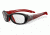Bolle Kids Coverage Sport Protective Eyewear - Black and Red  Frame,Clear Anti Fog/Scratch Lens 11883