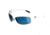Bolle Snakes Recoil Sunglasses, Shiny White Frame, Polarized Offshore Blue Lens, 11447