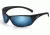 Bolle Snakes Recoil Sunglasses, Shiny Black Frame, Polarized Off Shore BlueLens, 11051