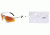 Bolle Vigilante Sunglasses, Shiny White Frame, TNS Fire Lens w/ Bolle Prescription Large Rx Adapter, 11448-KIT