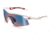 Bolle Vortex Sunglass, Shiny White Frame, Rose Blue Lens, 11411