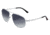 Breed Asteroid Sunglasses, Silver Titanium Frame, Black Polarized Lens, Silver/Black, One Size, BSG052SL