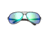 Breed Earhart Polarized Aluminium Sunglasses - Mens, Gunmetal Frame, Blue/Green Polarized Lens, Gunmetal/Blue-Green, One Size, BSG011GM