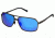 Breed Fornax Sunglasses, Silver Titanium Frame, Blue Lens BSG023SR
