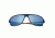 Sunglasses Atmosphere 004BK, Black Titanium Frame, Blue Mirror Lens