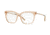 Burberry BE2271F Eyeglass Frames 3358-54 - Transparent Brown Frame