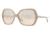 Burberry BE4107 Sunglasses 32813D-6016 - Pastel Rose Beige Mirror Silver Grad