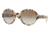 Burberry BE4111 Sunglasses 327813-5619 - Light Havana Frame, Brown Gradient Lenses