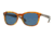 Burberry BE4214F Sunglasses 355080-55 - Amber Horn Frame, Dark Blue Lenses