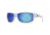 Calcutta Rip Sunglasses Crystal Frame Blue Mirror Lens 62mm Lens, R1CBM