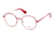 Candies CA0167 Bifocal Prescription Eyeglasses - Shiny Red Frame, Shiny Red Lenses, 51 mm Lens Diameter CA016751066