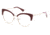 Candies CA0172 Bifocal Prescription Eyeglasses - Shiny Bordeaux Frame, Shiny Bordeaux Lenses, 51 mm Lens Diameter CA017251069
