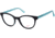 Candies CA0177 Eyeglass Frames - Shiny Black Frame Color, Shiny Black Lens Color