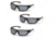 Carhartt Carbondale Safety Glasses, Gray Lens w/ Black/Tan Frame, Pack of 3