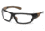 Carhartt Carbondale Safety Glasses w/Clear Lens, Black/Tan, CHB210DCC