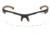 Carhartt Rockwood Safety Glasses w/Clear Anti-Fog Lens, Black/Tan, CHB710DT